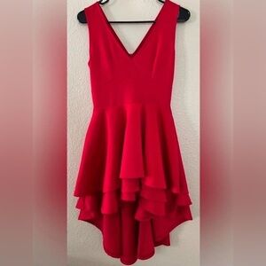 Boutique High Low Ruffle Semi-Formal Dress- Size XS